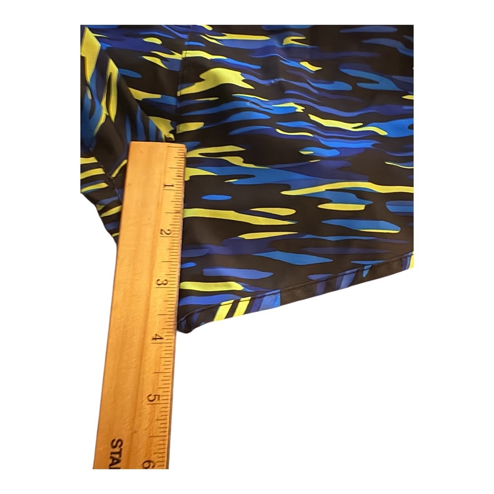Nike Dri-FIT Women Running Shorts Blue Camo Print Mesh 749462-480 Size M - Picture 4 of 9